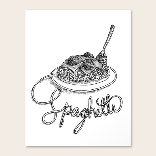 pasghetti Canvas Print