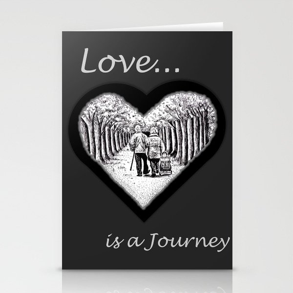 Love is a Journey - Dark Edition Stationery Cards