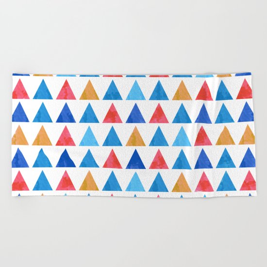 Lovely Geometric Pattern Beach Towel