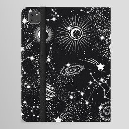 Starry Cosmic Galaxy Planets & Constellations II iPad Folio Case