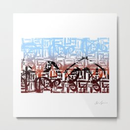 Mesopotamia in Arabic Metal Print | Architecture, Abstract, Painting, Collage 