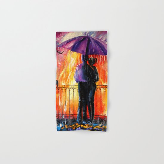 Rain for lovers Hand & Bath Towel