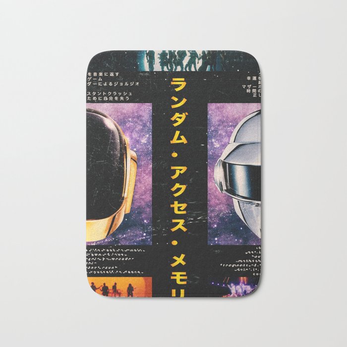 Japanese Daft Punk Bath Mat