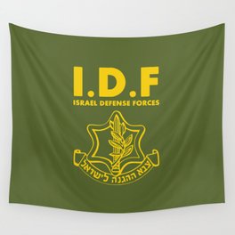 IDF Israel Defense Forces - with Symbol - ENG Wall Tapestry