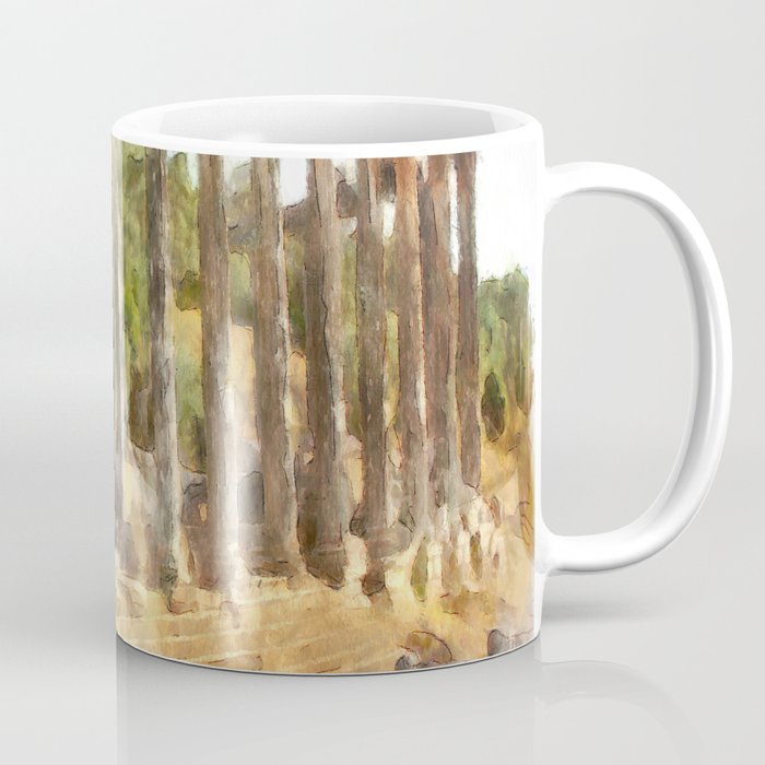 Fallen Ruins of Euromos Watercolor Coffee Mug
