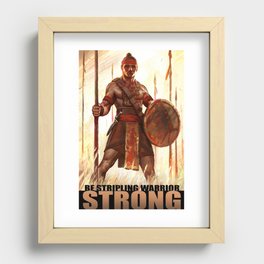 Be Stripling Warrior Strong Recessed Framed Print