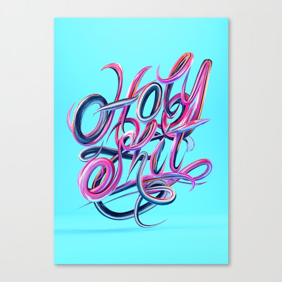Holy S***T - Typography Canvas Print