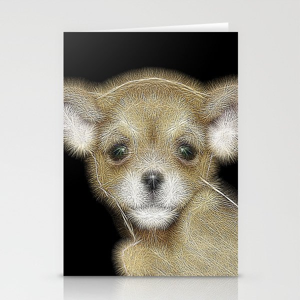 Spiked Brown Chihuahua Puppy Stationery Cards