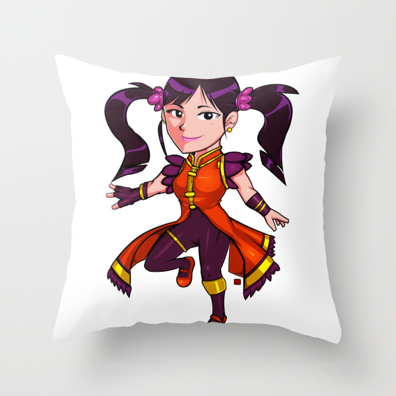 Chibi Ling Xiaoyu Tekken 7 Throw Pillow By Projectr Society6 Images, Photos, Reviews