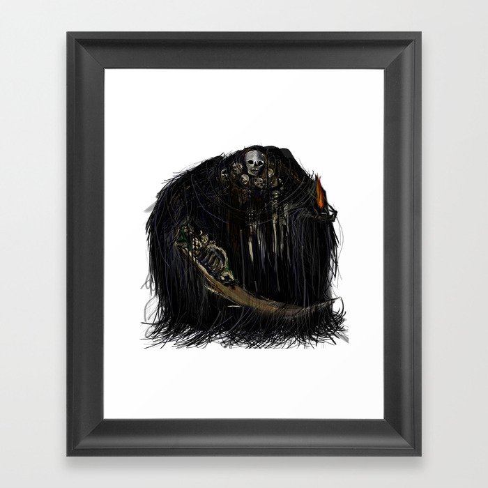 Gravelord Nito - Dark Souls Framed Art Print