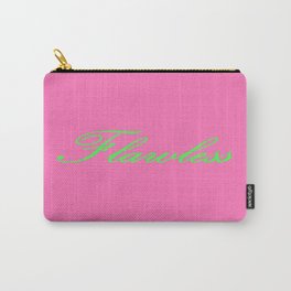 Flawless Pink & Green Carry-All Pouch