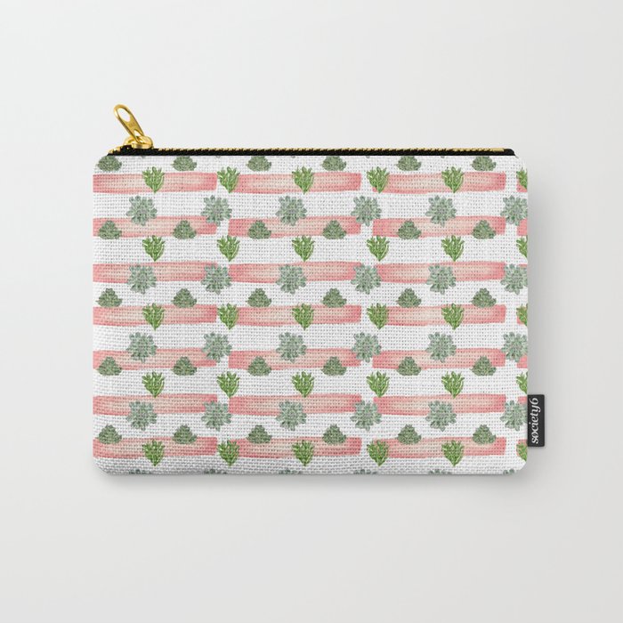 Succulent pattern Carry-All Pouch