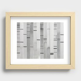 "PAGE3" Gel Electrophoresis 3, watercolor, painting, abstract, science, science art, dna, dna art Recessed Framed Print