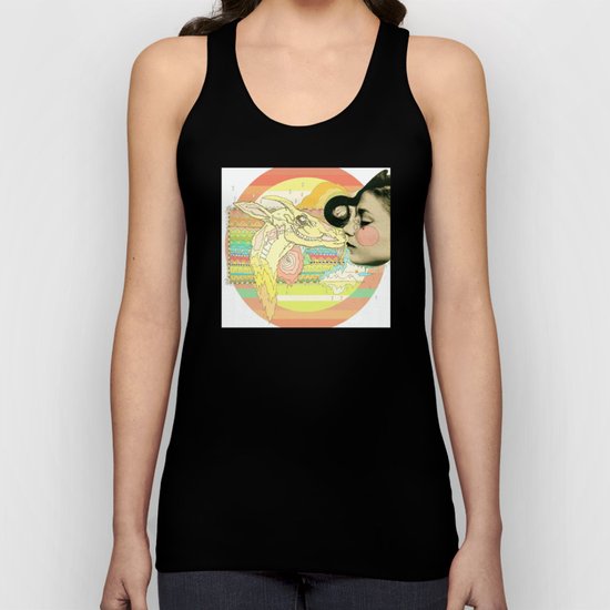 luv el chivo, la cabra Unisex Tank Top