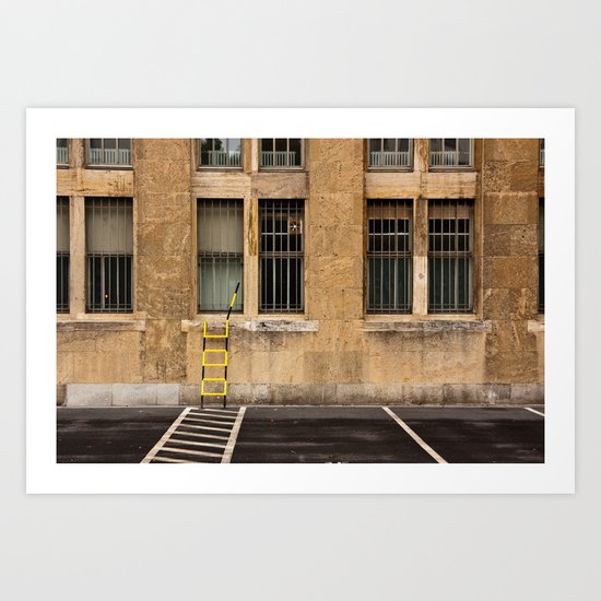 Tempelhof Ladder Art Print