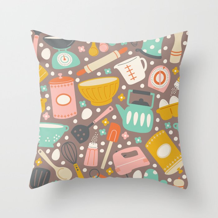 In the Kitchen Throw Pillow