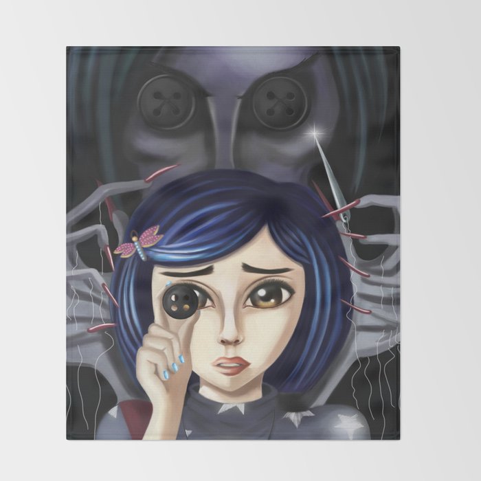 Coraline And The Secret Door Throw Blanket By Bernikperri Society6