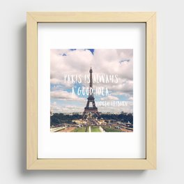 Paris Summers - Always a Good Idea Recessed Framed Print