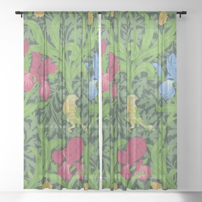 William Morris "Iris" 3. Sheer Curtain