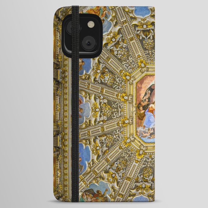 Basilica di Santa Maria Maggiore Ceiling Painting Mural iPhone Wallet Case