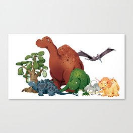 Dinosaur Party Canvas Print