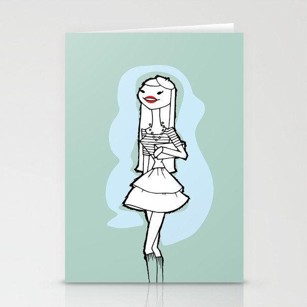 Walking the city Stationery Cards