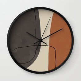 Modern Abstract Shapes #2 Wall Clock