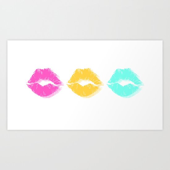 Bright Kisses Art Print