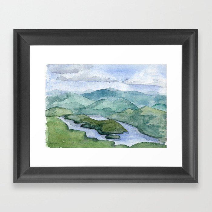 Lake Placid Framed Art Print