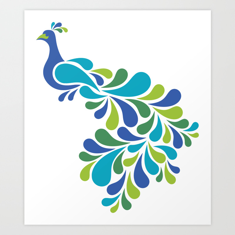 peacock print designs