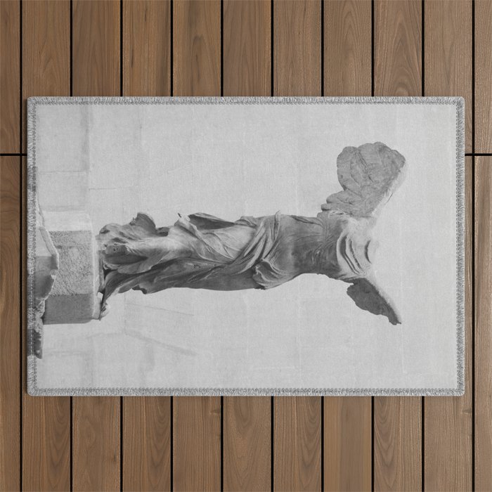 Winged Victory of Samothrace Statue Outdoor Rug