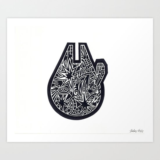 Nolenium Falcon Art Print