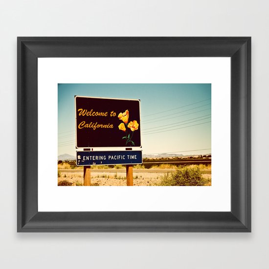 Welcome to CA Framed Art Print