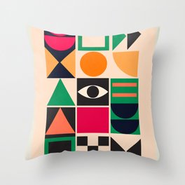 Geometric Abstraction 212 Throw Pillow