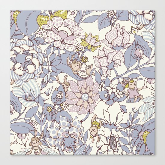 Garden party - jasmine tea version Canvas Print