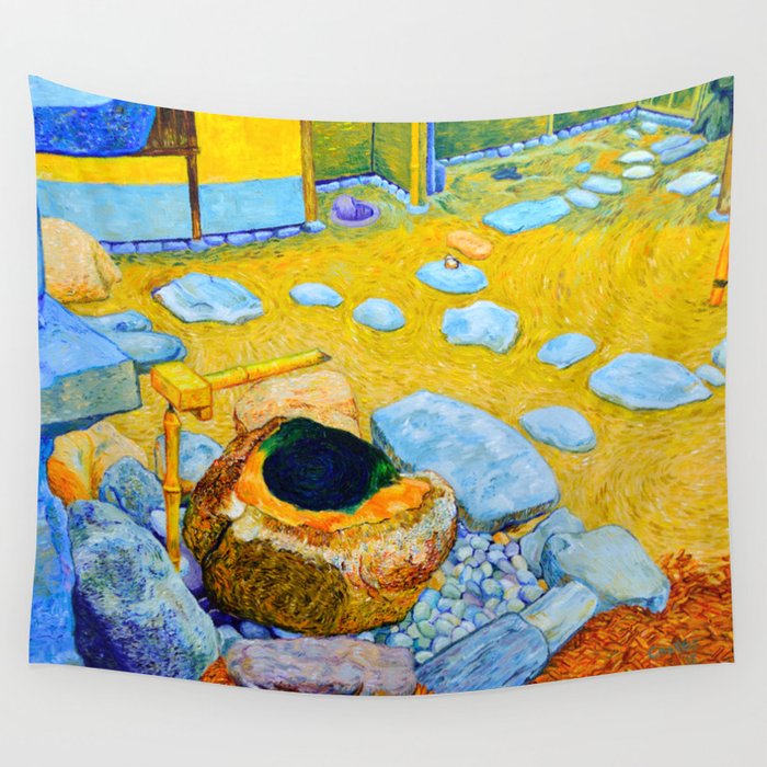 Zen Garden At Philadelphia Museum Of Art Wall Tapestry By Menaceart Society6