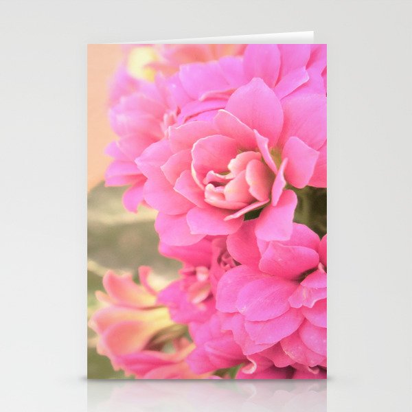 peach colored flower Stationery Cards