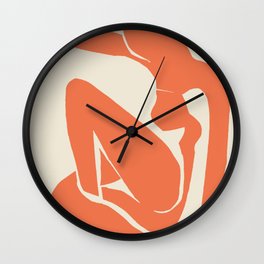 Orange Nude By Henri Matisse HD High Resolution Version Wall Clock