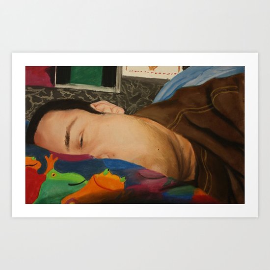 Morning Portrait (Self Portrait) Art Print