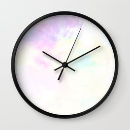 Rainbow watercolor Wall Clock