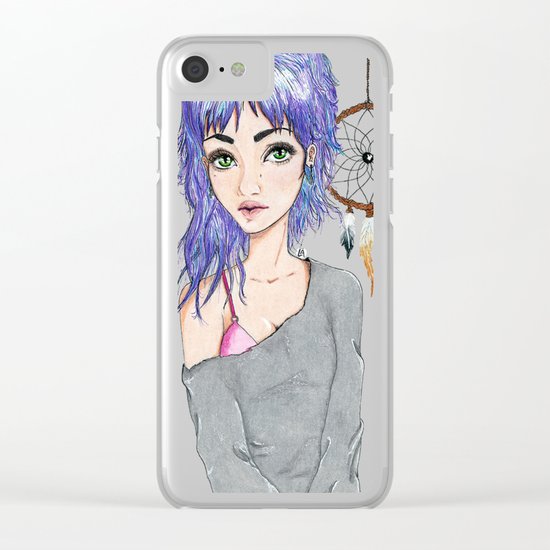 Chasing Dreams Clear iPhone Case