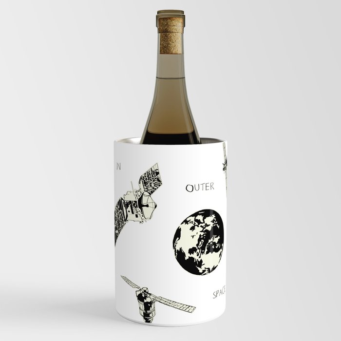 satellites floating in outer space Wine Chiller