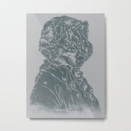 Wolf Amadeus Mozart Metal Print