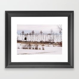 Snow on the Ground Framed Art Print
