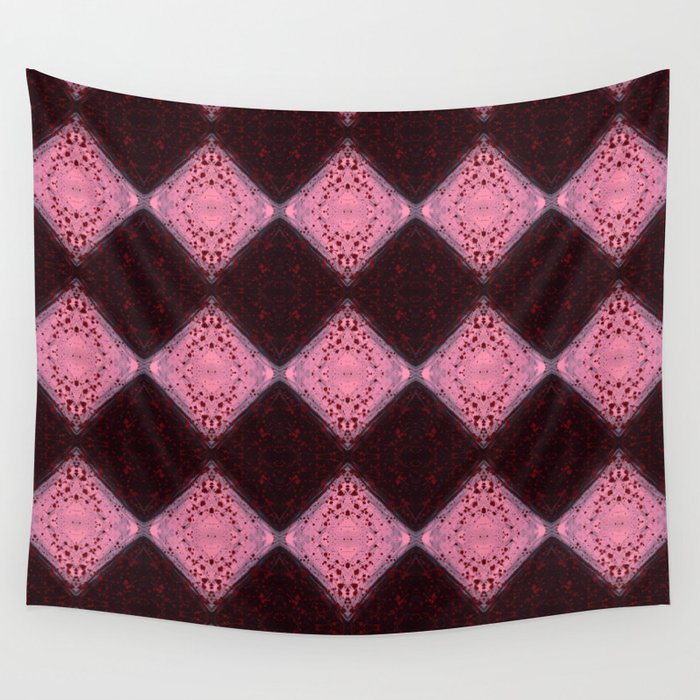 Diamond Tragedy PinkB Wall Tapestry