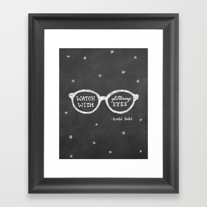 Watch with Glittering Eyes Framed Art Print