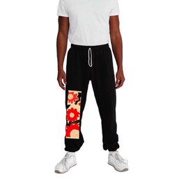 Colorful Abstract Flowers Sweatpants