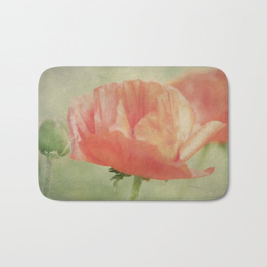 Big Poppy digital Paintings Bath Mat