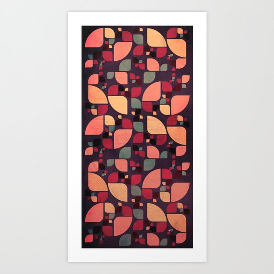 Vintage Butterflies Pattern Art Print