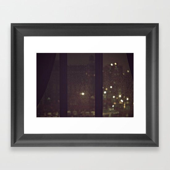 Something About The Rain Framed Art Print